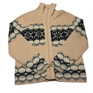 Dimension Milford | Aztec Pattern Vintage Full Zip Sweater